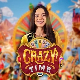 Crazy Time logo by Evolution at Cobra CasinoCrazy Time