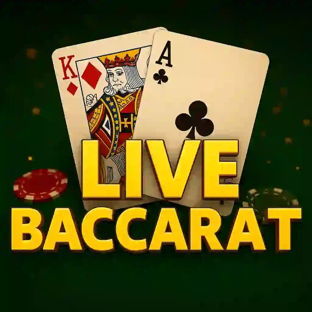 Live Baccarat game by Evolution – logo hosted on Cobra Casino