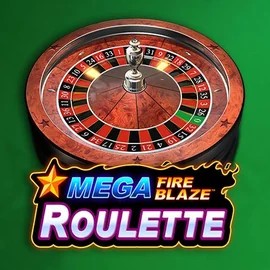 Mega Fire Blaze Roulette online game logo by Playtech on cobracasino.pro