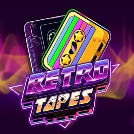 Retro Tapes online game logo by Push Gaming on cobracasino.pro