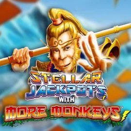 Stellar Jackpots with More Monkeys game by Lightning Box Game – logo hosted on Cobra Casino
