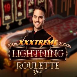 Official Live Casino logo: XXXtreme Lightning Roulette by Evolution at Cobra Casino